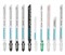 Набор пилок для электролобзика универсальный, 10 шт, Profi, пластиковый кейс Gross