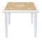 Пластиковый квадратный стол с деколем «Греческий орнамент» (бел/золото 800x800x710 мм) 