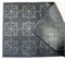 Коврик придверный с геометрическим узором из вулканизированной непористой резины черный, 580х365 мм, YPgroup