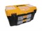 Ящик для инструмента пластмассовый УРАН 53х27,5х29 см (21") с двумя консолями и секциями