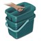 Ведро Combi Box с 2-мя отделениями (для мытья окон и ванной), Leifheit