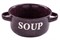 Миска керамическая, 134 мм, Для супа, фиолетовая, PERFECTO LINEA