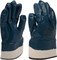 Перчатки рабочие джерси, нитриловое покрытие, манжета: крага, разм.10, синие KERN