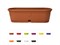 Ящик балконный для цветов Gerber, 35x12,5 см с поддоном, DRINA (цвета в ассортименте)