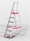 Лестница-стремянка алюм. проф с широкой ступенью 125 см, 6 ступеней, 6,1 кг. NV500 Новая Высота (макс. нагрузка 225 кг)