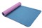 Коврик для йоги 183*61*0,6 TPE двухслойный фиолетовый/голубой, BRADEX
