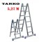 Лестница 5,27 метра, TARKO шарнирная 2-х секционная трансформер