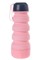 Силиконовая складная бутылка с отсеком для таблеток, розовая BRADEX